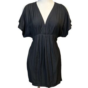 Lush Cold Shoulder Empire Waist Mini Dress/XSmall